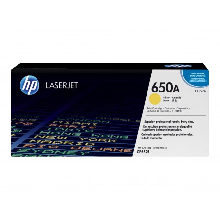HP 650A - jaune - original - toner HP 650A - jaune - original - toner