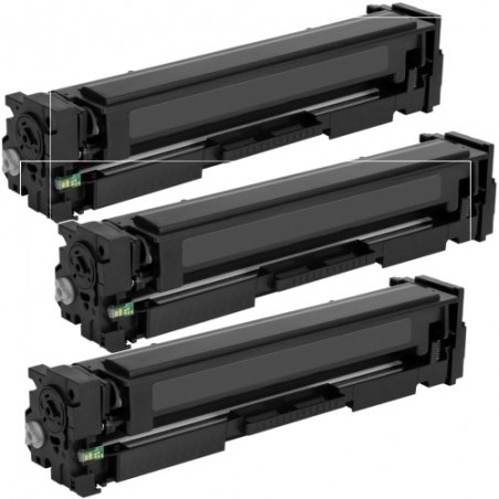 Toner équivalent à HP 201X Pack de 3 Noir Toner équivalent à HP 201X Pack de 3 Noir
