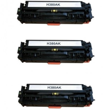 Toner équivalent à HP 312A Pack de 3 Noir Toner équivalent à HP 312A Pack de 3 Noir