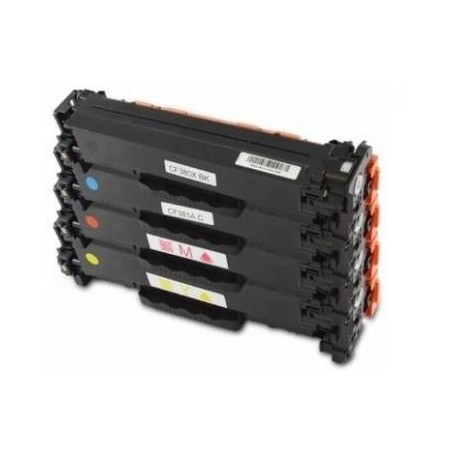 Toner équivalent à HP 312A Pack de 4 4 Couleurs Toner équivalent à HP 312A Pack de 4 4 Couleurs
