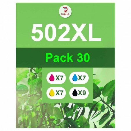 Compatible Epson 502xl Pack 5 Cartouches 2 Noires/3 Couleurs